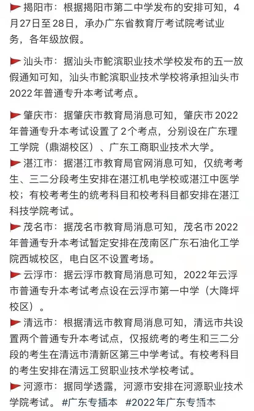 2022专插本考场