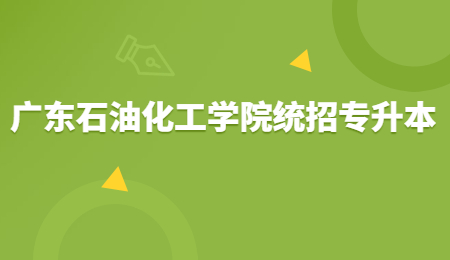 广东石油化工学院统招专升本报名条件