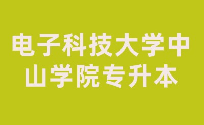 电子科技大学中山学院专升本