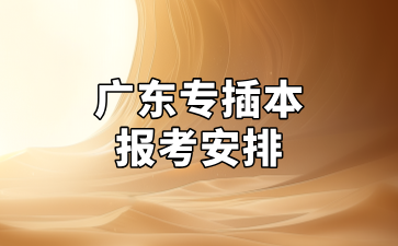 2025年广东专插本报考安排及考试时间汇总